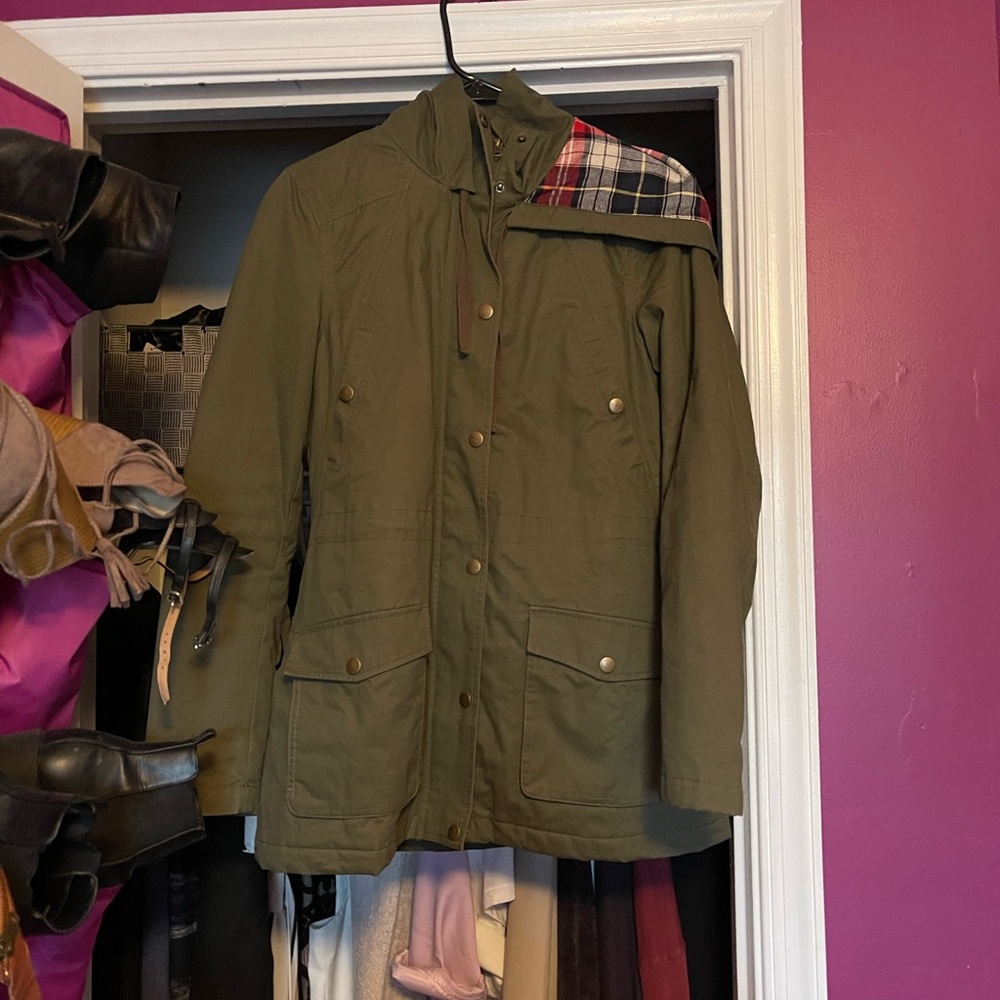 Green winter jacket